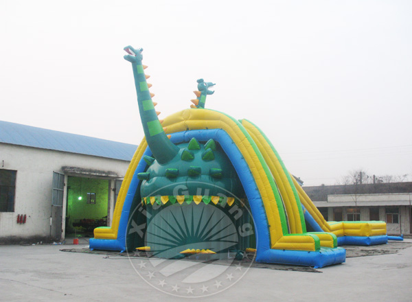 广东恐龙充气水滑梯